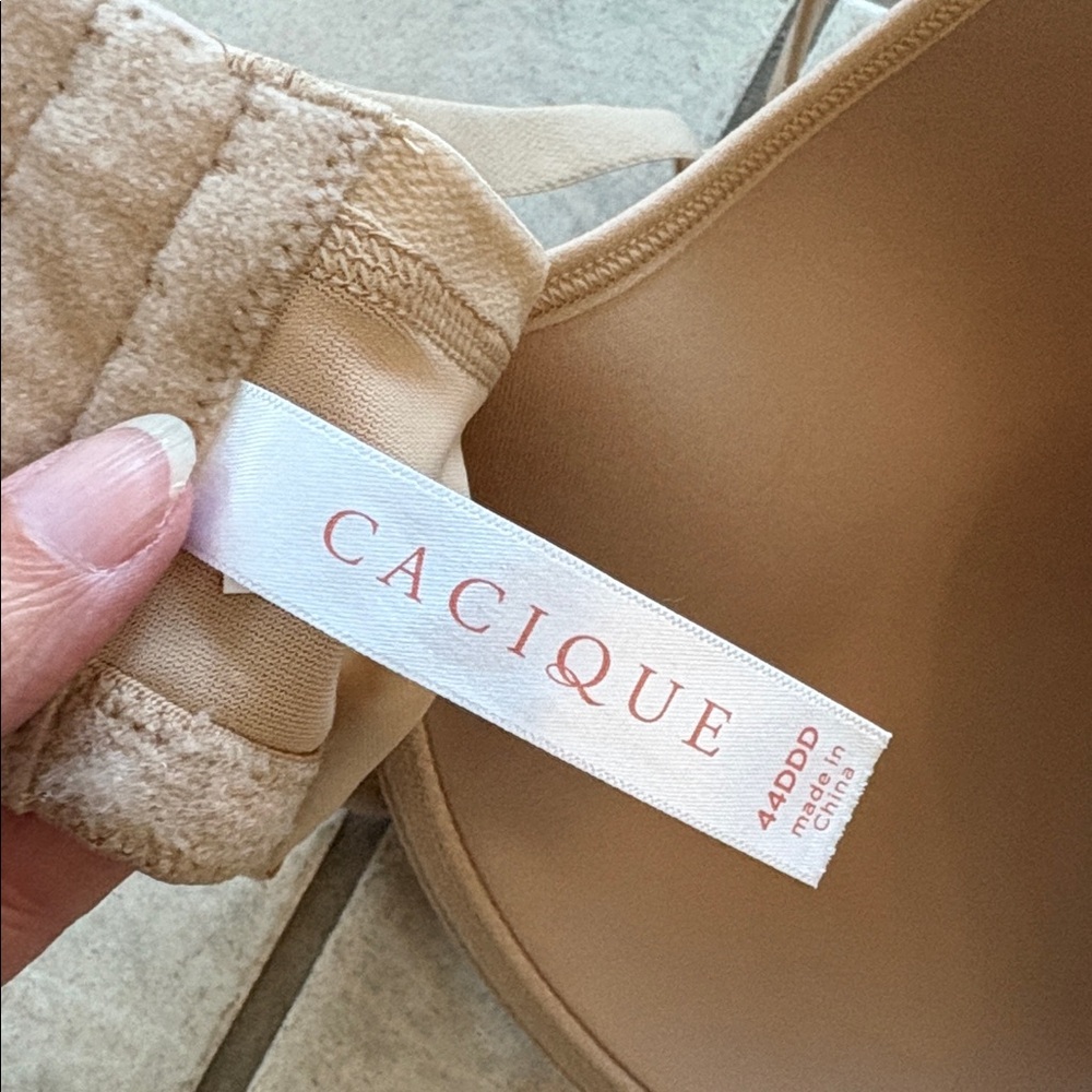 Cacique lightly lined nude Balconette bra, 44DDD - Picture 6 of 7